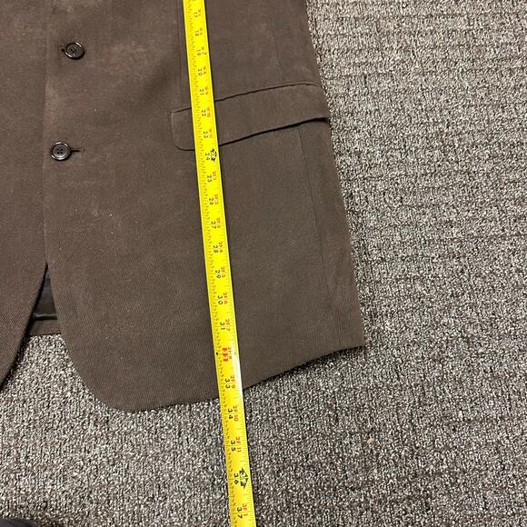 Calvin Klein Blazer Men’s Size 40L Brown Suit‎ Coat See Details - Picture 7 of 8